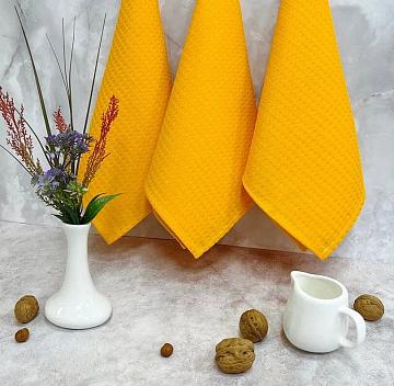 Полотенце вафельное г/к 38*60 яр.желтый