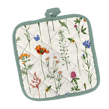 Прихватка рогожка Все ДOMA/Vse DOMA рис.60286-1 Полевые цветы