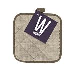 Прихватка рогожка WENGE рис.60008-1 Juliet sand