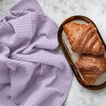 Полотно вафельное 150 см г/к рис.86040-5 лаванда АК