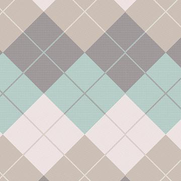 Перкаль 220 см наб рис.50181-2 Клетка Паддингтон мятная ((комп 924770)
