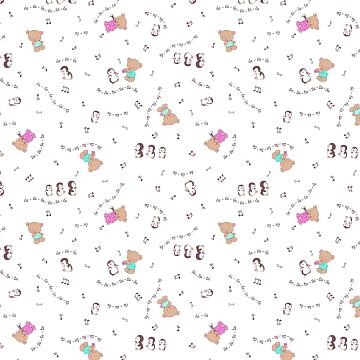 Ситец 95 см наб рис.21168-1 Музыкальные нотки