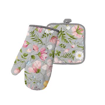 Набор из рогожки прихватка, рукавица Все ДОМА/Vse DOMA рис.60359-1 Офелия