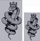 Полотенце махровое цв.10000 ДМ ПЛ-06411 Silver serpent