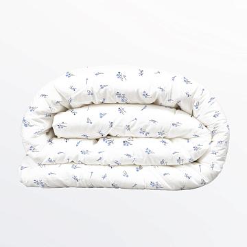 Одеяло Fine Line с кантом, коллекция Прованс, дизайн Сальвия, лебяжий пух, перкаль