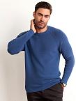 Джемпер муж BeGood AW23MK266A синий меланж