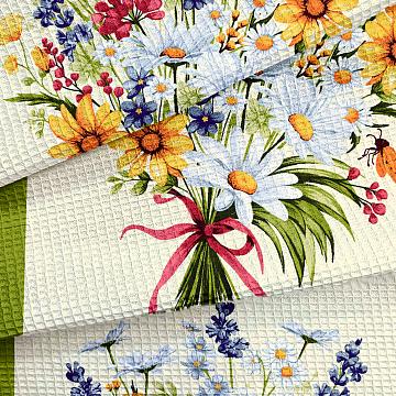 Полотно вафельное 50 см наб рис.29433-1 Весенний букет