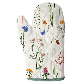 Прихватка-рукавица рогожка Vse DOMA рис.60286-1 Полевые цветы
