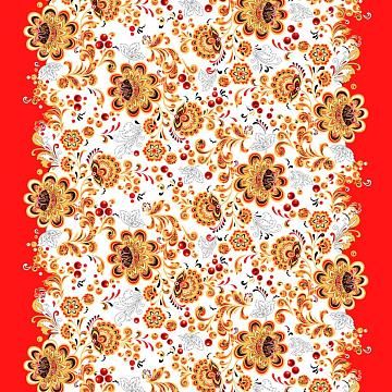 Рогожка 150 см наб рис.29407-1 Новая хохлома