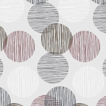 Бязь Премиум 220 см наб рис.50186-3 Пинг понг на сером (комп 941278)