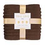Плед велсофт Fine Line Мустанг 19-1217 полоса, 3 см