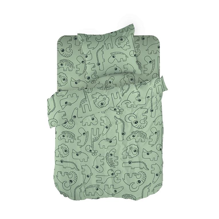 КПБ перкаль WENGE Baby рис.60142-1 Baby hippo - 0