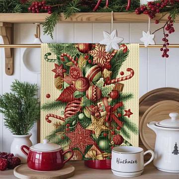 Полотно вафельное 50 см наб рис.29404-1 Сладкие трости