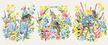 Полотно вафельное 150 см наб рис.29242-1 Подготовка к Пасхе