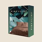 КПБ перкаль Fine Line рис.6793-18 Лунная соната (шоколад)