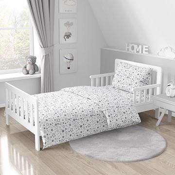 Перкаль 150 см наб рис.64016-1 Серое ассорти на белом