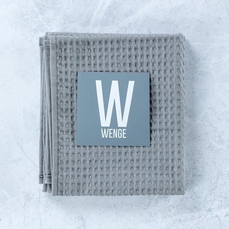 Комплект вафельных полотенец WENGE серый - 2