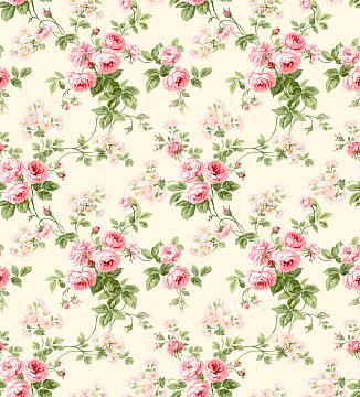 Сатин 220 см наб рис.12074-1 Сливочная нежность