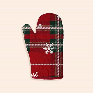 Прихватка-рукавица рогожка Vse DOMA рис.60339-1 Рождественское утро