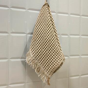 Полотенце вафельное MINERALIE FINE LINE, коллекция ELTON, кофейный