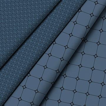 КПБ перкаль Fine Line рис.50118-2/50168-2 Полуночный сапфир Art new