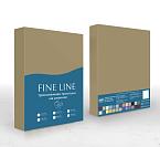 Простыня трикотажная на резинке Fine Line бежевый