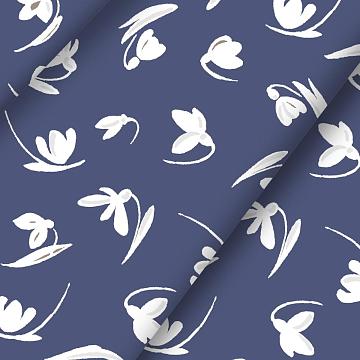 Перкаль 150 см наб рис.64011-1 Галантус синий