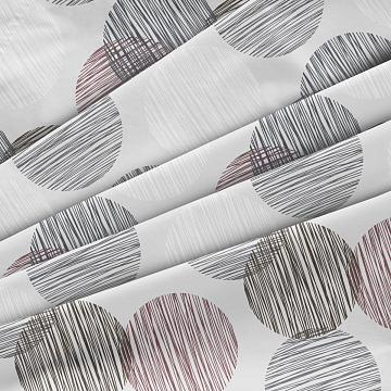 Бязь Премиум 220 см наб рис.50186-3 Пинг понг на сером (комп 941278)