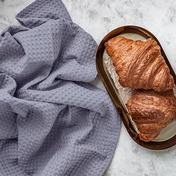 Полотно вафельное 150 см г/к рис.86038-6 голубой АК