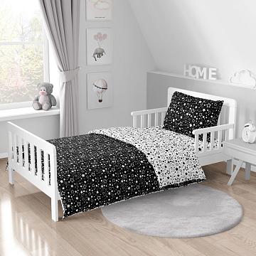 Перкаль 150 см наб рис.64016-3 Белое ассорти на черном (комп 921439)
