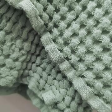 Полотно вафельное 150 см г/к 86077-8 светло-бирюзовый АК