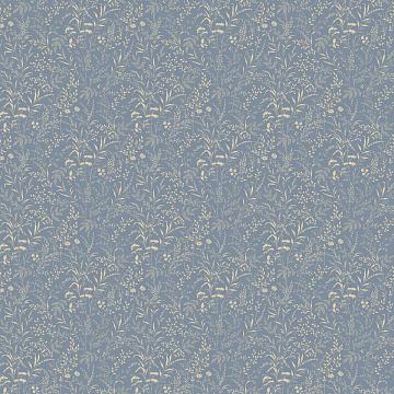 Перкаль 220 см наб рис.50015-2 Ботаника синий