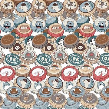 Перкаль 220 см наб рис.7248-1 Крышки