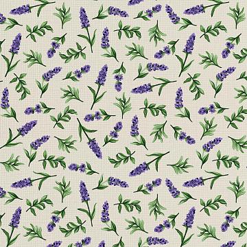 Прихватка-рукавица рогожка Fine Line рис.62107-1 Сказочная гортензия