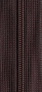 Молния потайная Т3 ц304 т-коричневая