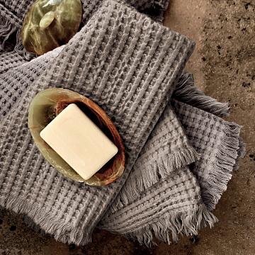 Полотно вафельное 150 см гладкокрашеное арт. 169 рис 87060-11 бежевый АК