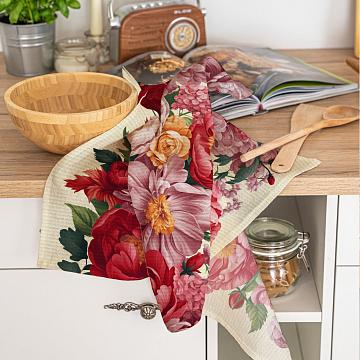 Полотно вафельное 50 см наб рис.29495-2 Цветочная алхимия