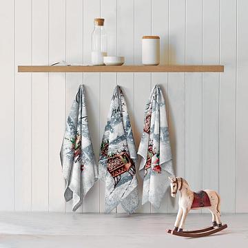 Рогожка 150 см наб рис.29382-1 Ретро Новый год