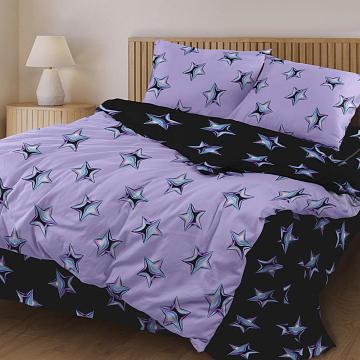 КПБ бязь Любимый дом рис.50255-1/50255-2 Неоновые звезды н/у