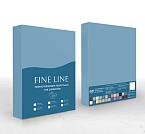 Простыня трикотажная на резинке Fine Line голубой