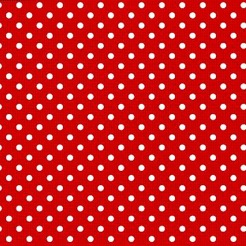 Прихватка-рукавица рогожка Fine Line рис.62064-1 Белый горох на красном