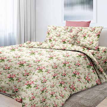 Сатин 220 см наб рис.12074-1 Сливочная нежность