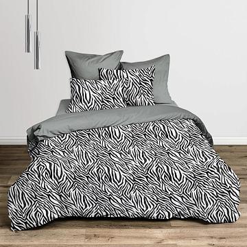 КПБ перкаль Fine Line рис.50364-1/24700-59 Зебра н/у