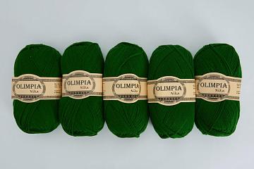 Пряжа для руч.вяз. Олимпия Ника/Olimpia Nika цв.G15 олива 5шт*100г