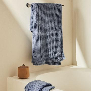 Полотно вафельное 150 см гладкокрашеное арт. 169 рис 86095-13 серо-голубой АК