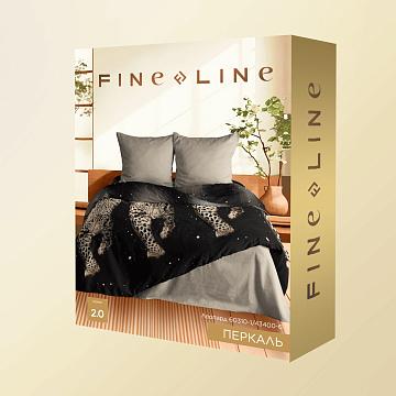 КПБ перкаль Fine Line рис.60310-1/43400-6 Леопард new