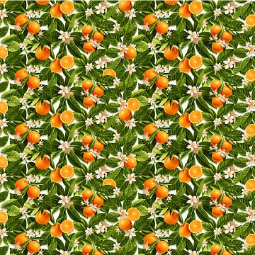 Рогожка 150 см наб рис.29426-1 Апельсины