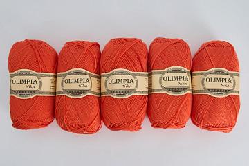 Пряжа для руч.вяз. Олимпия Ника/Olimpia Nika цв.G4 коралл 5шт*100г