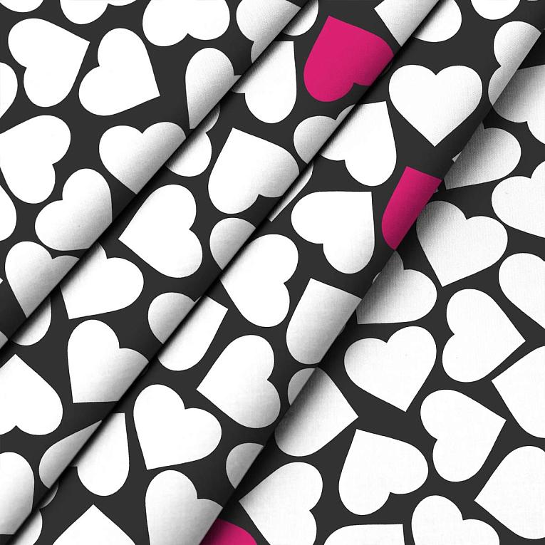 КПБ перкаль WENGE Young рис.60127-1 Our hearts - 1
