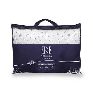 Подушка Fine Line с кантом, коллекция Прованс, дизайн Сальвия, лебяжий пух, перкаль